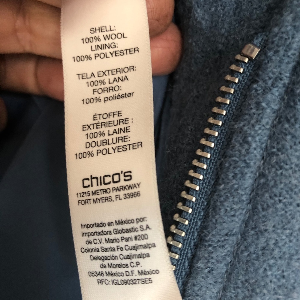 Moto Jacket Chico’s Wool - Picture 7 of 13